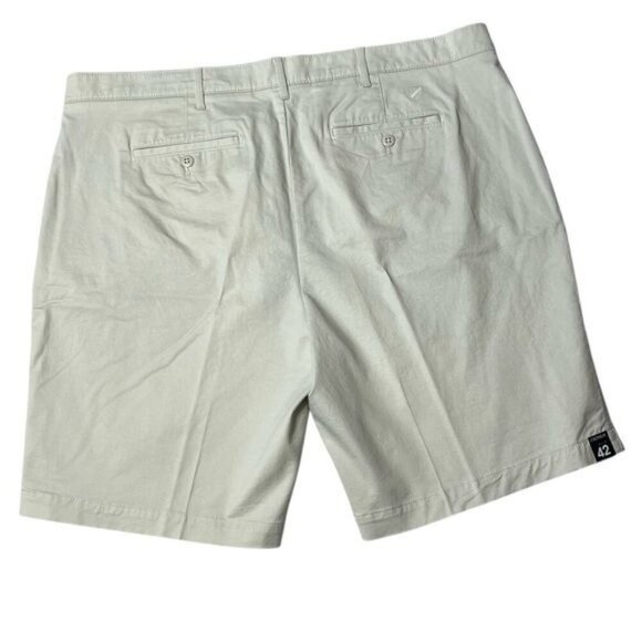 Cremieux Mens Chino Flat Front Stretch Shorts Madison Stone 42" Waist‎ 9" Inseam - Picture 3 of 5